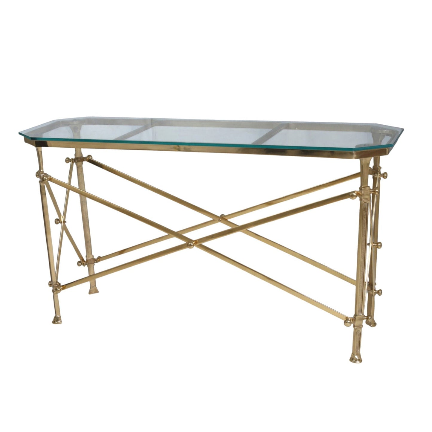 Campaign Console Table - Antique Brass at Online8 Furniture Auckland NZ