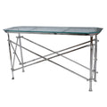Campaign Console Table - Nickel at Online8 Furniture Auckland NZ