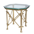 Campaign Side Table - Antique Brass at Online8 Furniture Auckland NZ
