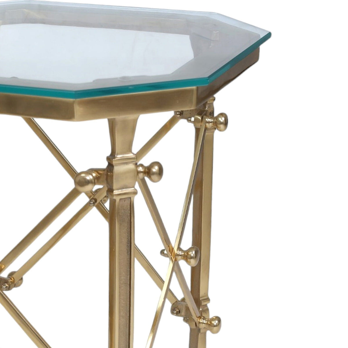 Campaign Side Table - Antique Brass at Online8 Furniture Auckland NZ