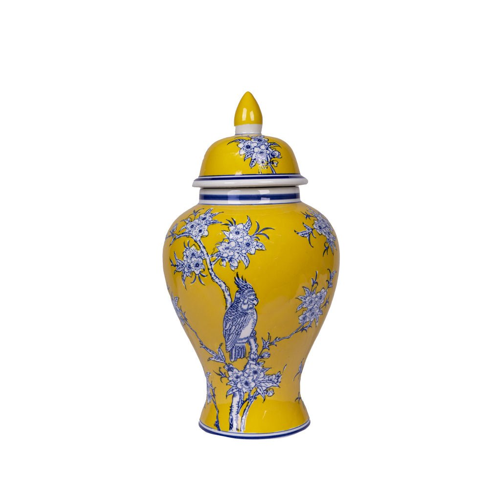 Chelsea Bird and Flower Ceramic Ginger Jar - Small