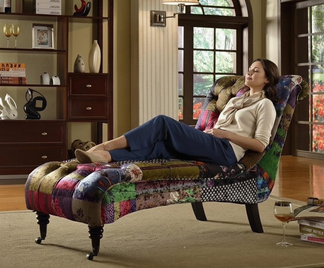 Chesterfield Patchwork Chaise | Day Bed