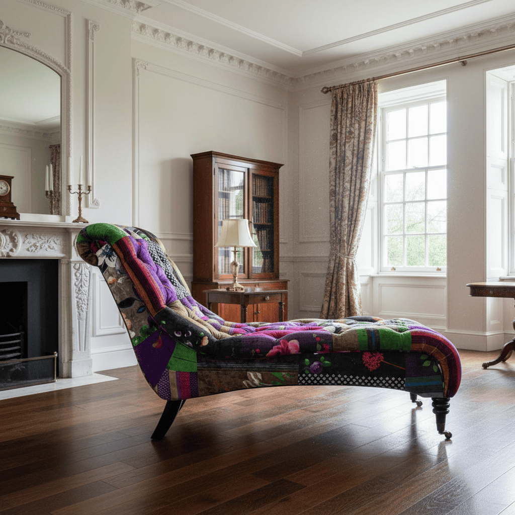 Chesterfield Patchwork Chaise | Day Bed