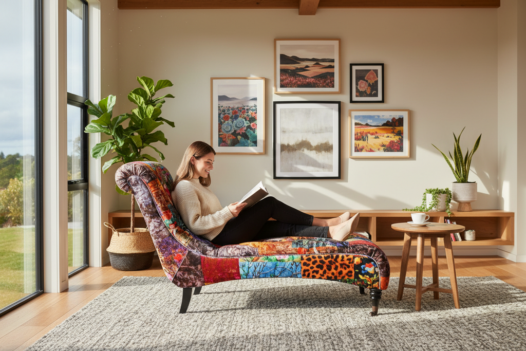 Chesterfield Patchwork Chaise | Day Bed
