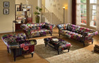 Chesterfield Patchwork Ottoman with Storage
