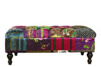 Chesterfield Patchwork Ottoman with Storage