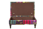 Chesterfield Patchwork Ottoman with Storage