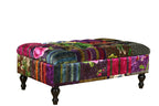 Chesterfield Patchwork Ottoman with Storage