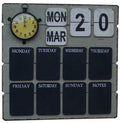 Country Memo Chalk Board with Clock