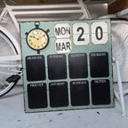 Country Memo Chalk Board with Clock