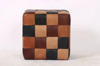 Cube Leather Ottoman