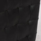 Cube Tufted Leather Ottoman