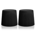 Cupcake Stool - Indoor/Outdoor - Black Set/2
