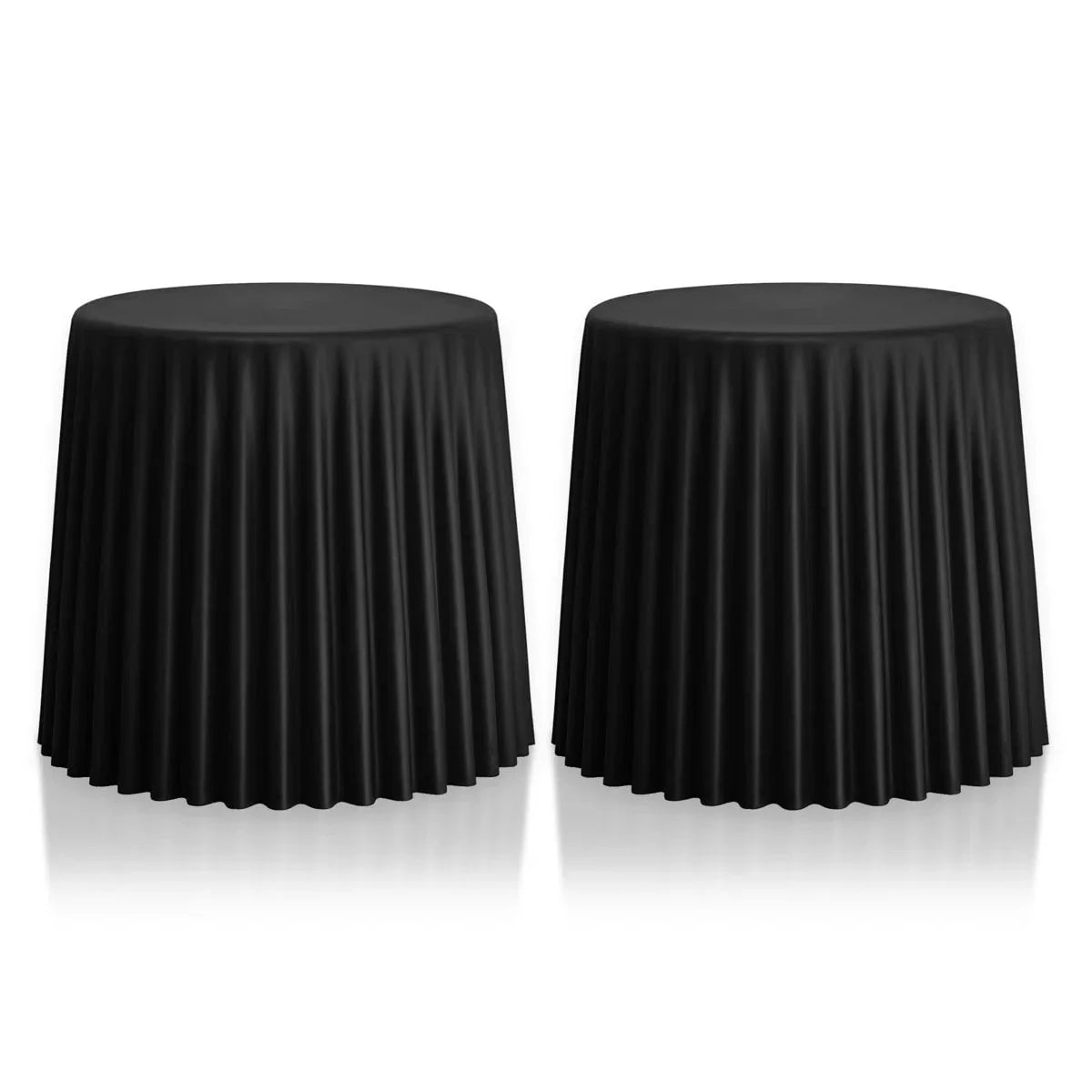 Cupcake Stool - Indoor/Outdoor - Black Set/2