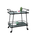 Curtis Metal Bar Cart Trolley with Wheels