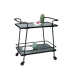 Curtis Metal Bar Cart Trolley with Wheels