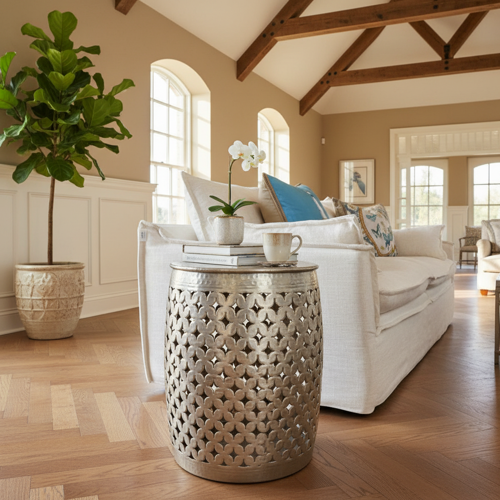 Aluminium Cutwork Side Table