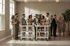 Cyrus Bar Cart - Pearl White