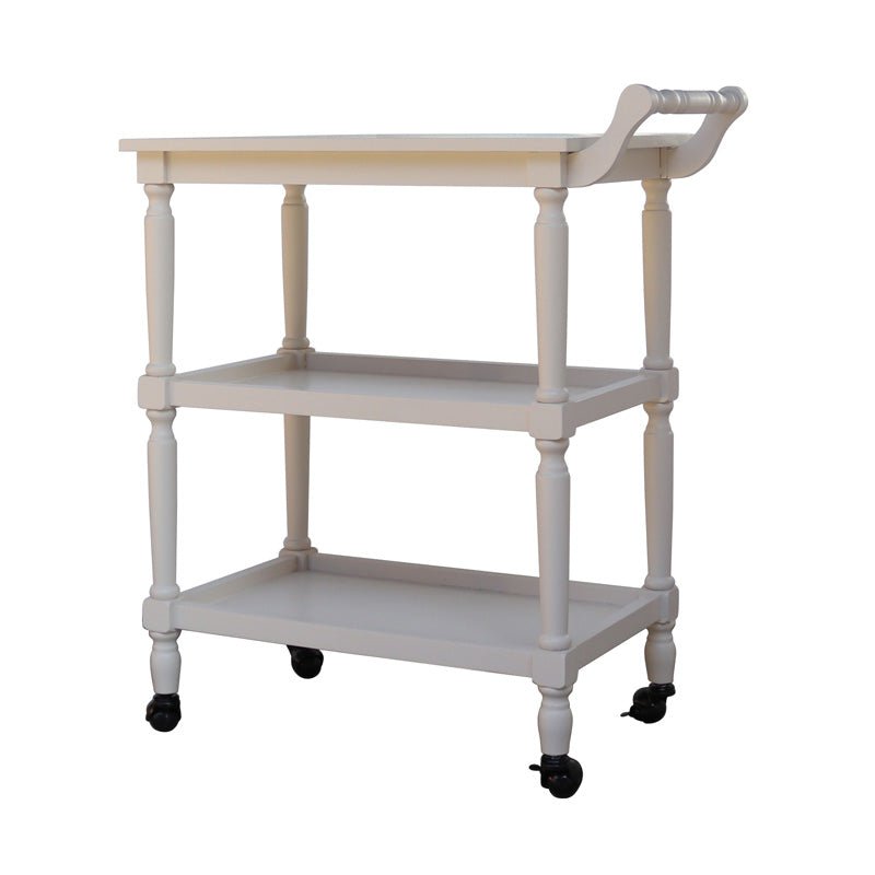 Cyrus Bar Cart - Pearl White