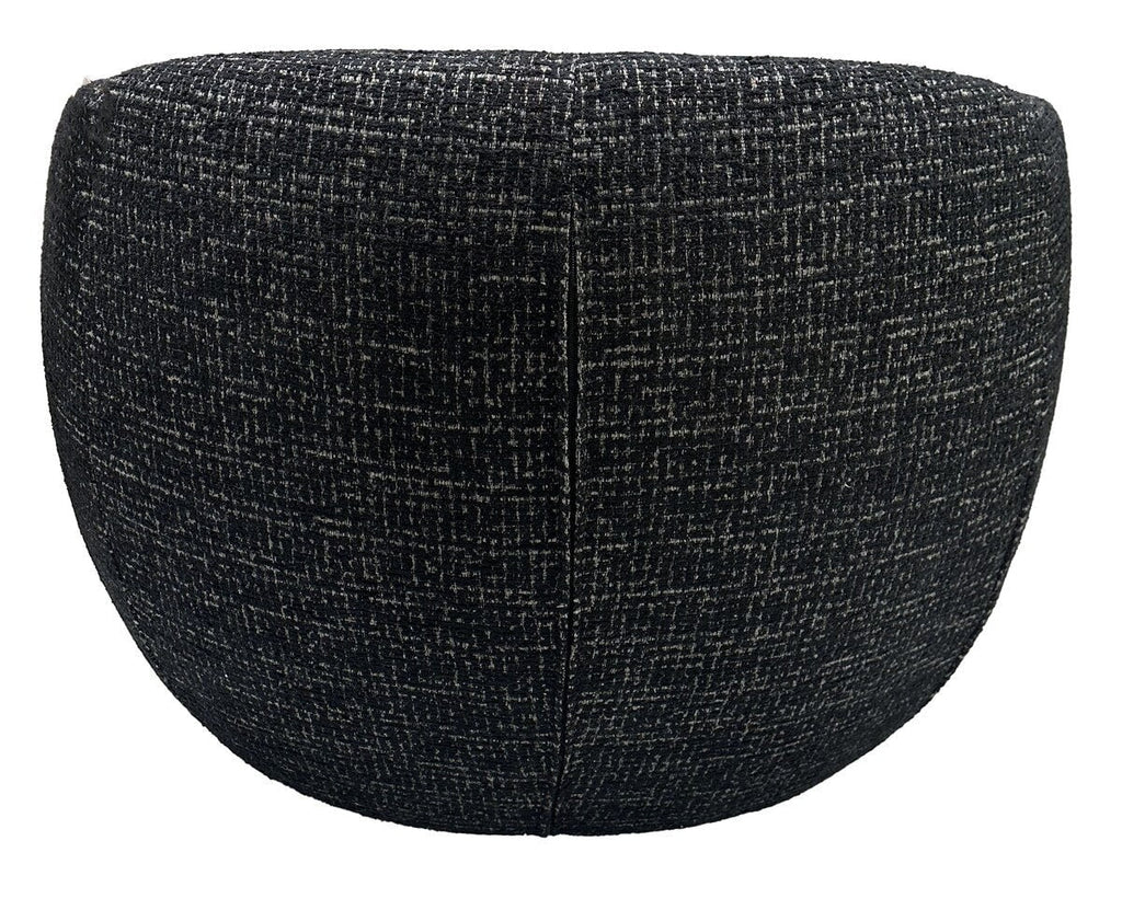 Daisey Swivel Accent Chair - Black & Silver