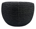 Daisey Swivel Accent Chair - Black & Silver