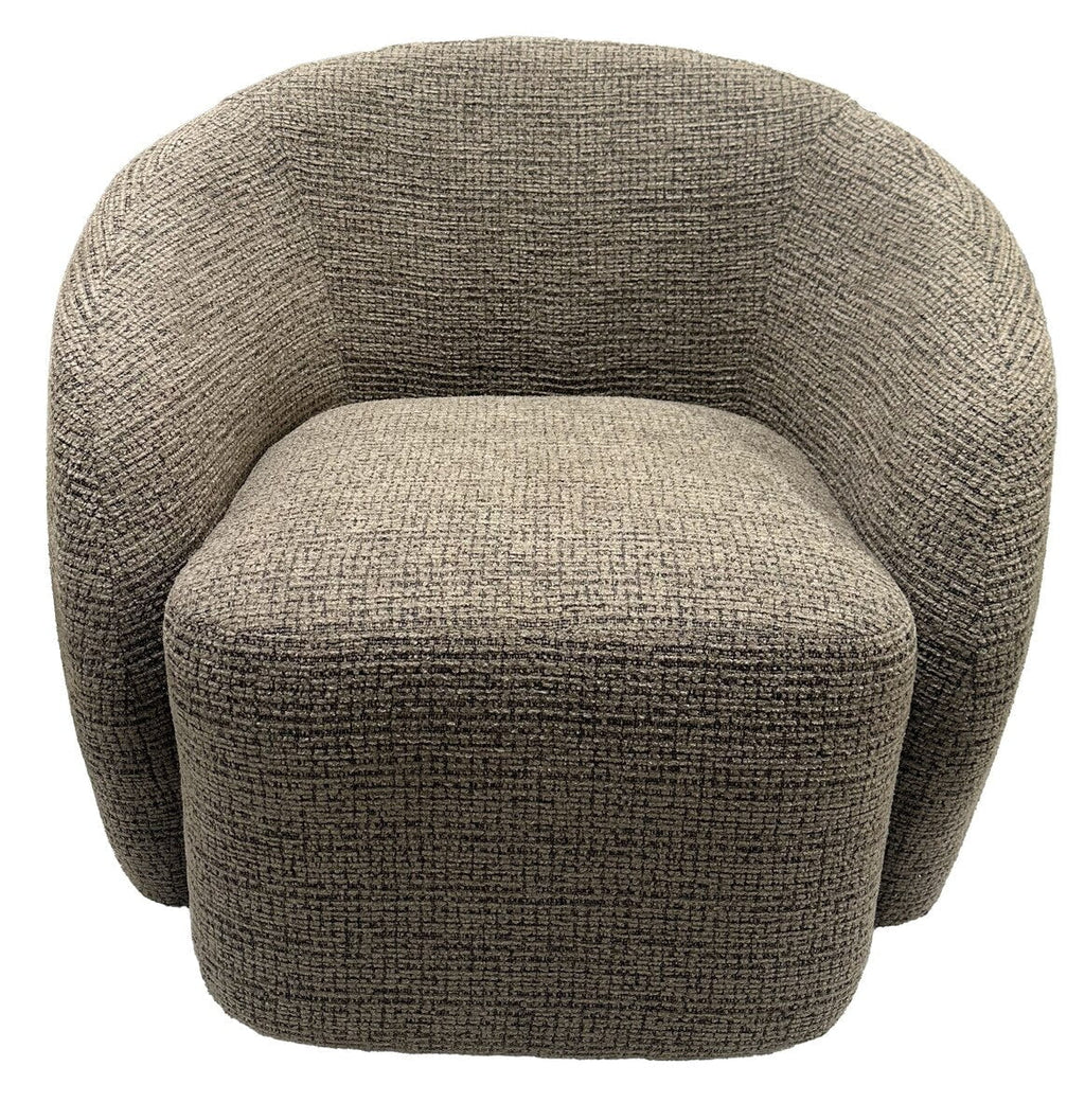 Daisey Swivel Accent Chair - Caramel & Black