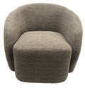 Daisey Swivel Accent Chair - Caramel & Black