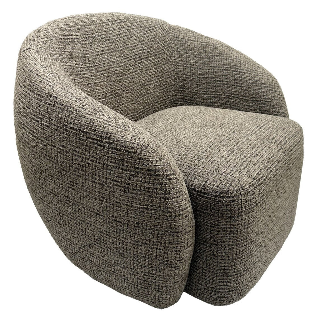Daisey Swivel Accent Chair - Caramel & Black