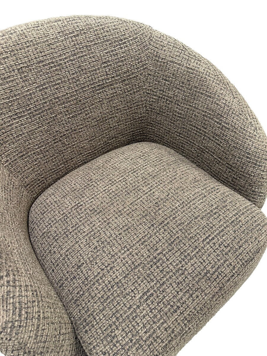 Daisey Swivel Accent Chair - Caramel & Black