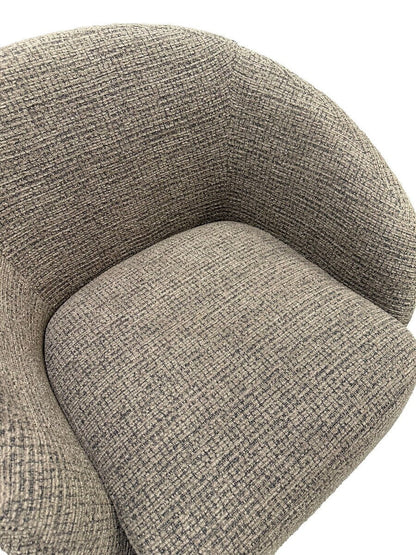Daisey Swivel Accent Chair - Caramel & Black