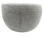 Daisey Swivel Accent Chair - White & Black