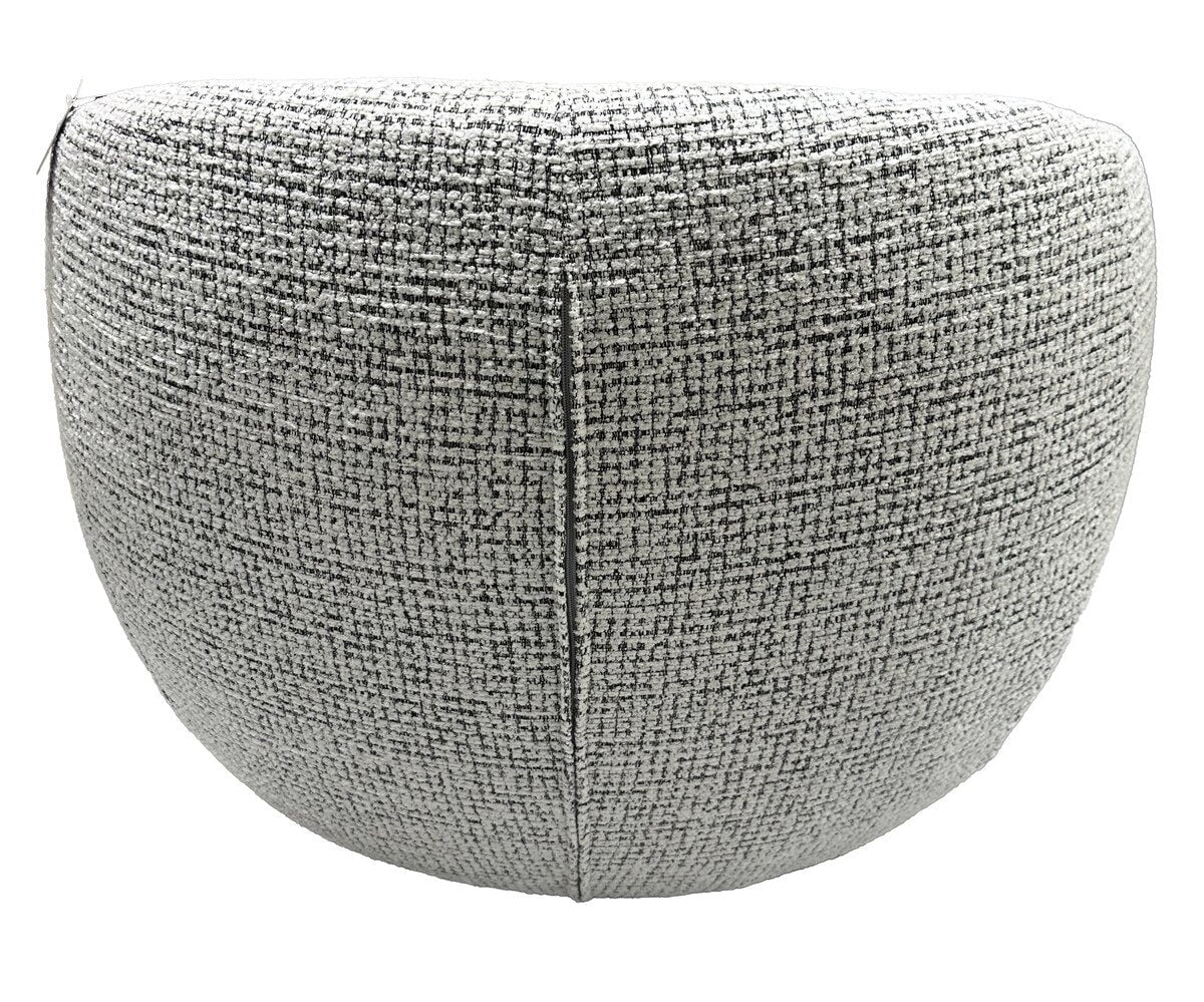 Daisey Swivel Accent Chair - White & Black
