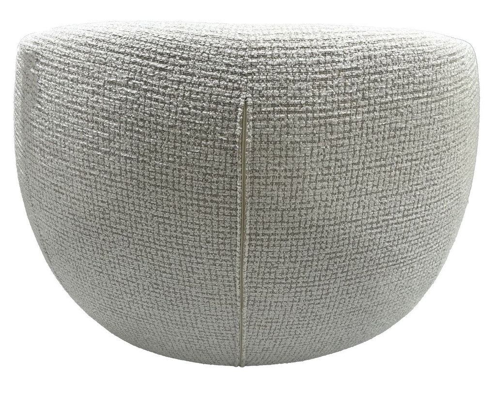 Daisey Swivel Accent Chair - White & Taupe