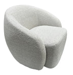 Daisey Swivel Accent Chair - White & Taupe