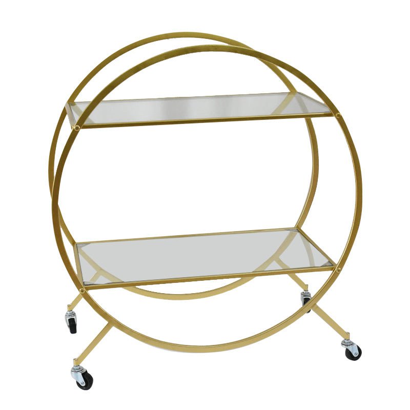 Delilah 2 Tier Bar Cart - Gold