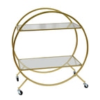 Delilah 2 Tier Bar Cart - Gold