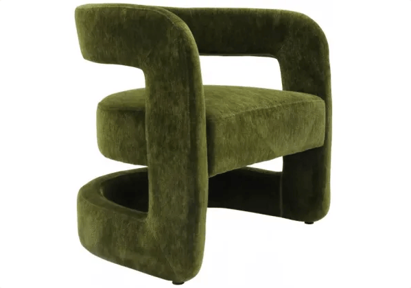 Delilah Occasional Chair - Deep Olive at online8 furniture store Auckland