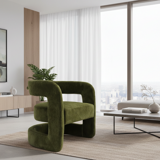 Delilah Occasional Chair - Deep Olive