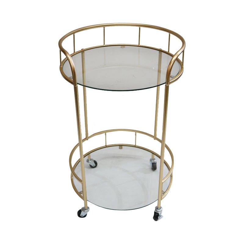 Delta Round Bar Cart - Gold