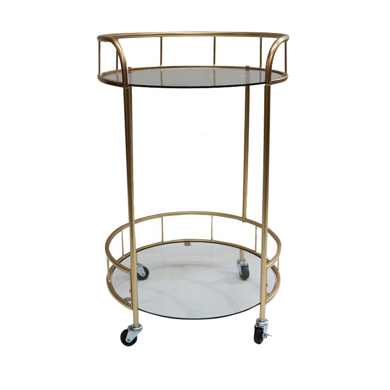 Delta Round Bar Cart - Gold