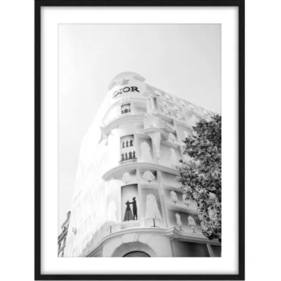 Dior Glass Framed Wall Art