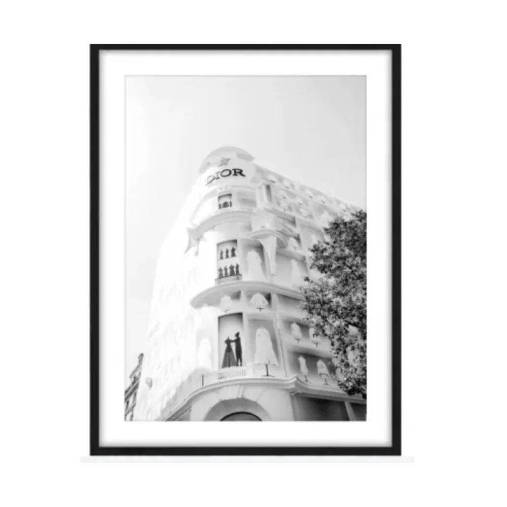 Dior Glass Framed Wall Art