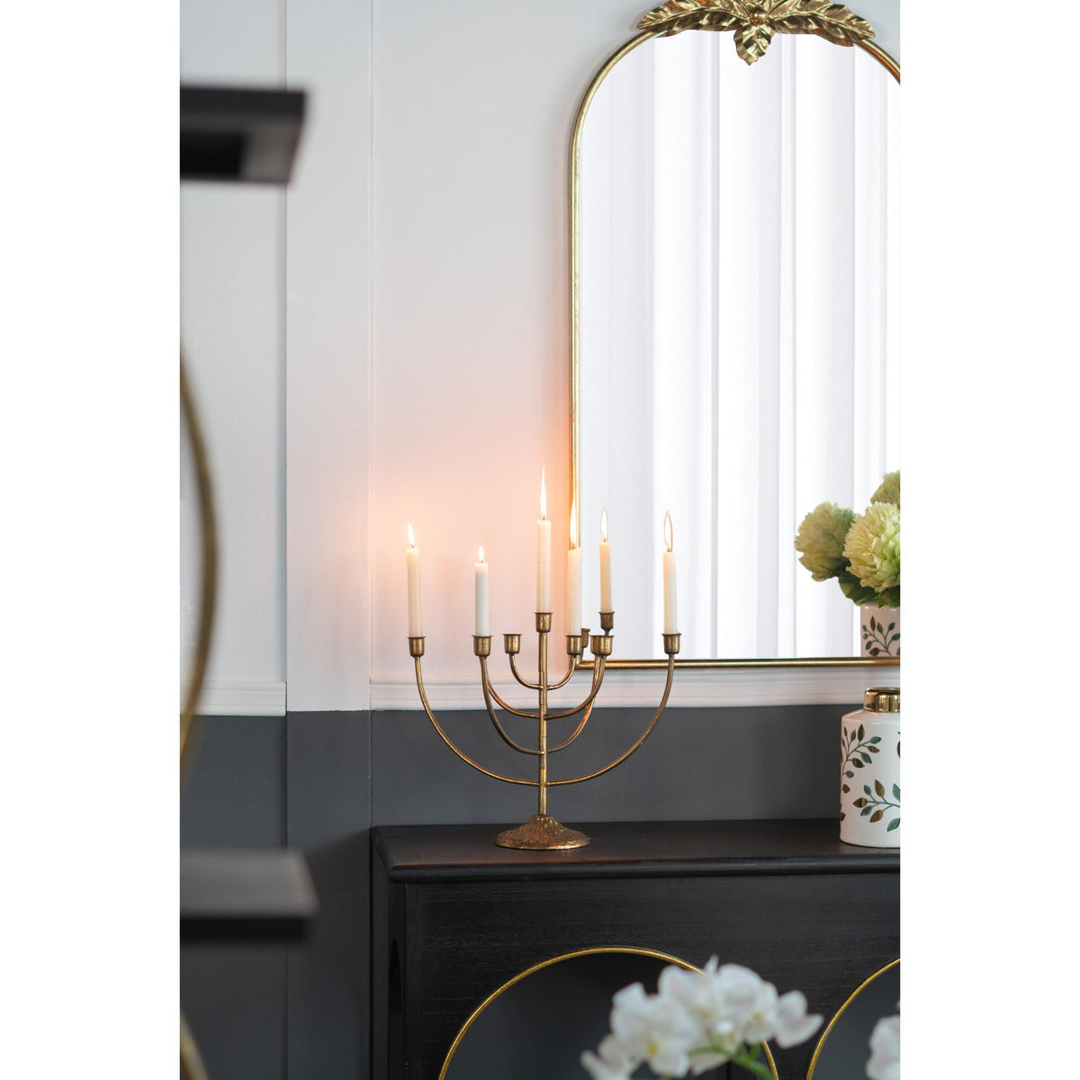 Donalt 9 Arm Candelabra - Gold