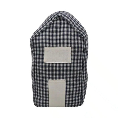 Doorstop House Tartan - Blue/ White