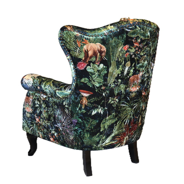 Dorset Wingback Armchair - Forest Green