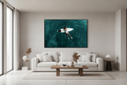 Drifting at Sea Canvas Wall Art