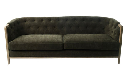 Ellsworth Tufted 3 Seater Sofa - Olive at online8 furniture store Auckland