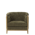 Ellsworth Tufted Armchair - Olive at online8 furniture store Auckland
