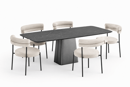 Emilia Stone Dining Table - 1800