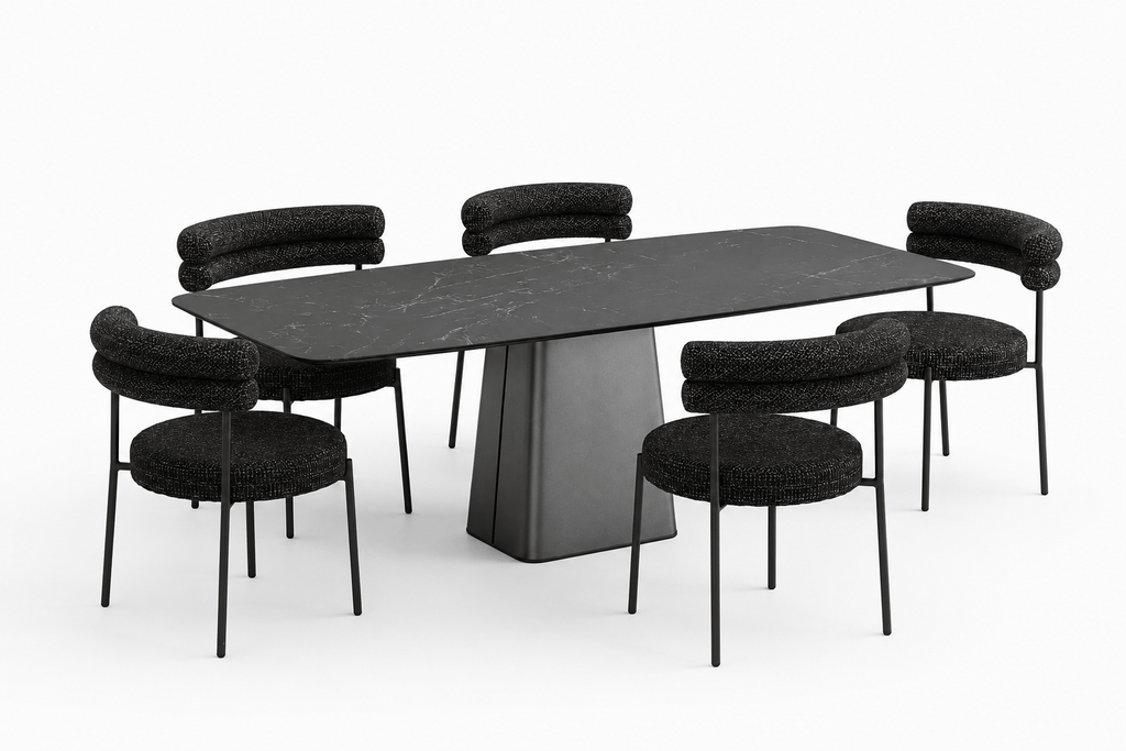 Emilia Stone Dining Table - 1800